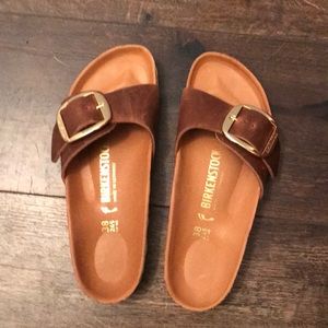 Madrid Big Buckle-cognac